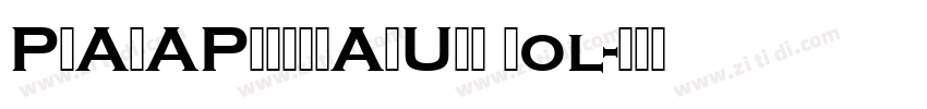 PLAZAPERSONALUSE Bol字体转换